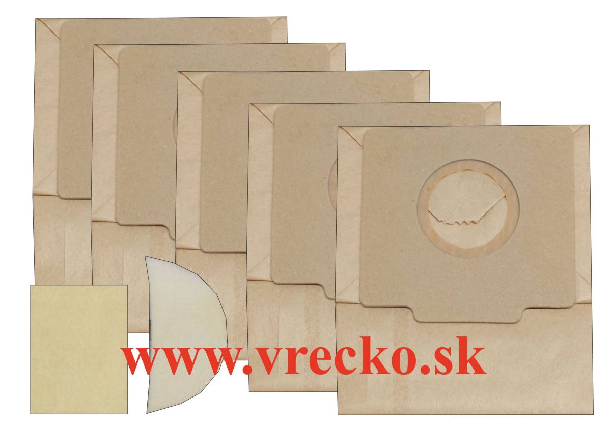 Hyundai VC 508 - zvýhodnené balenie typ A - papierové vrecká do vysávača, 5ks